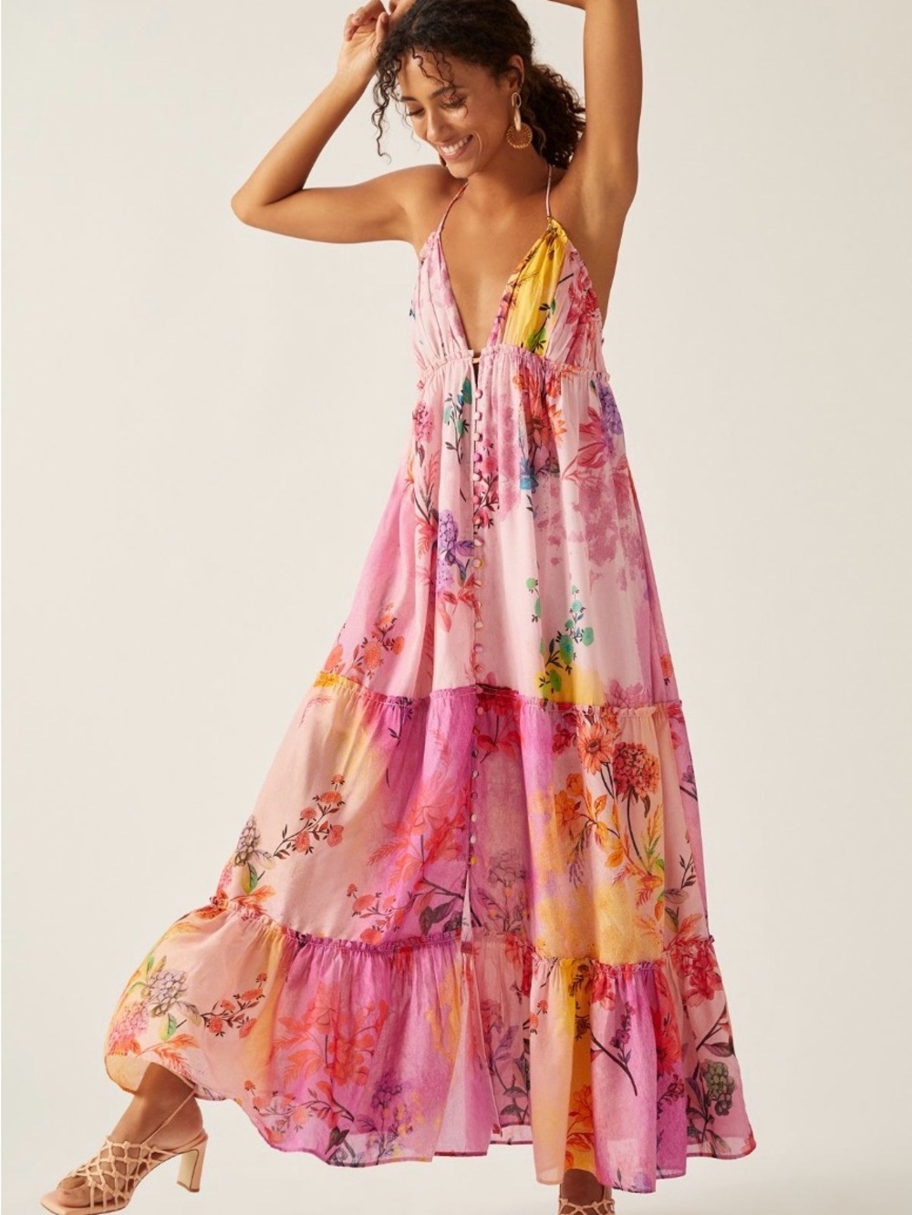 Alissa Tiered Maxi Dress - Anthropologie